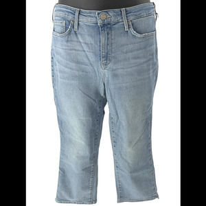 NYDJ Curves 360 Slim Straight Capri Jeans Charmed - Regular